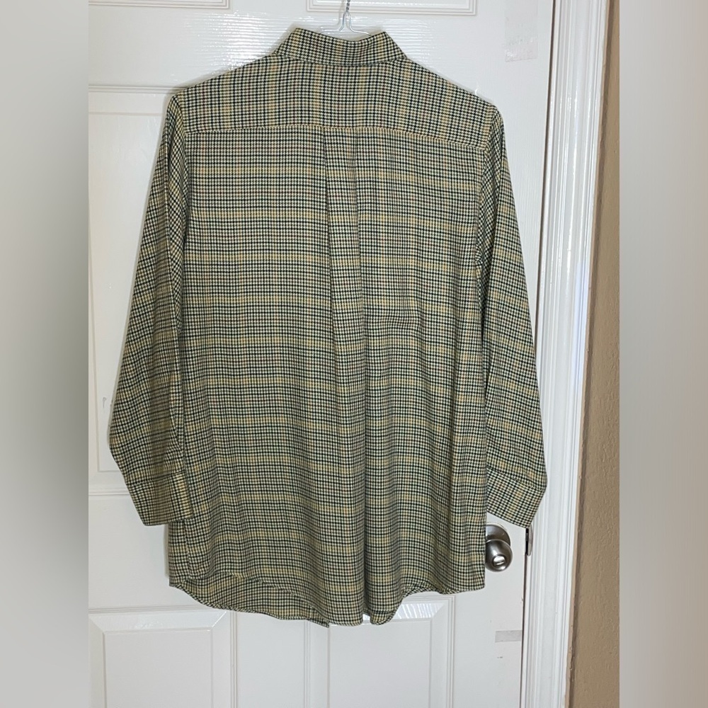 Charles F. Orvis Signature Collection Cotton, Wool Blend Herringbone Plaid Large - Picture 8 of 12